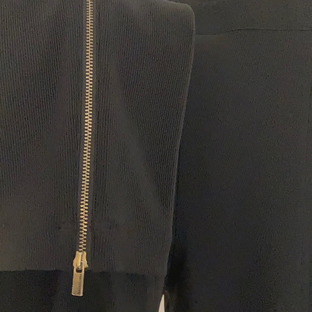 BCBG Black Ribbed stretch pants.